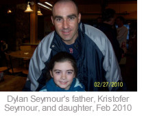 Dylan Seymour's father, Kristofer Seymour, and daughter